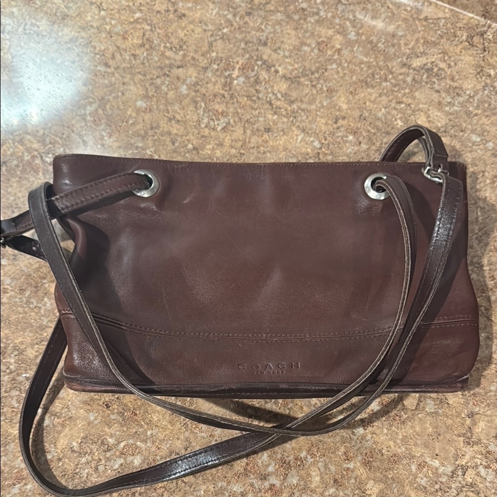 Coach Brown Leather Shoulder Bag